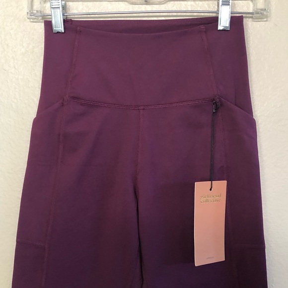 Girlfriend Collective Compressive High-Rise Plum Pocket Leggings Size S - Picture 5 of 14